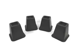 Lot of 4 Black 6" Bed Risers Furniture Lifts for Bed Frame