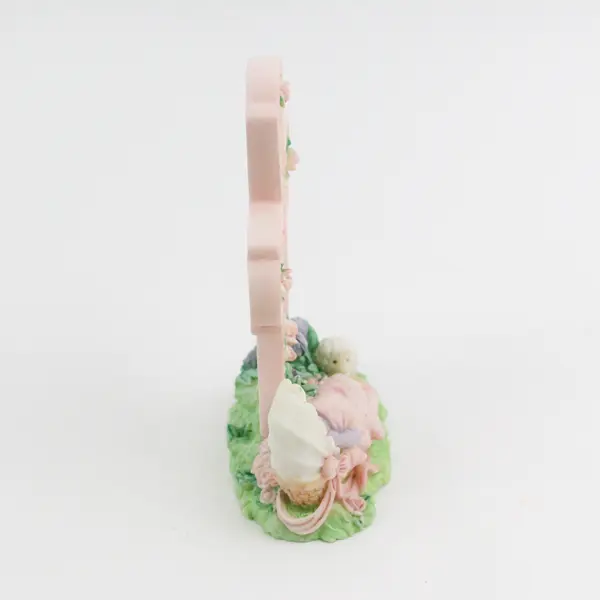 2000 Enesco Cross Jesus Loves Me Just As I Am Baby Girl with Lamb