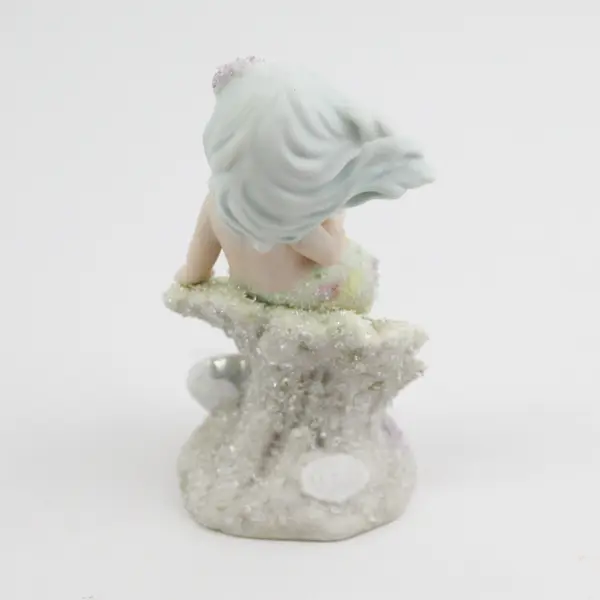 1994 Coral Kingdom Mermaid Sculpture December Birthday Month Blue Turquoise Gem