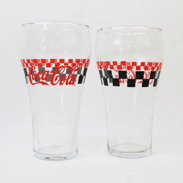 Set Of 6 Indiana Glass Coca Cola Glassware Collection Bell Soda Glasses 16 Oz