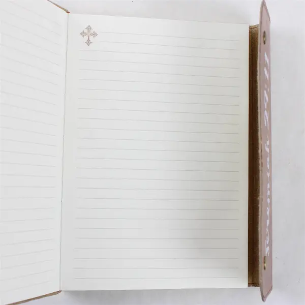 Unbranded Brown Leather Gilded Page Christian Notebook w/Jeremiah 29:11 Verse