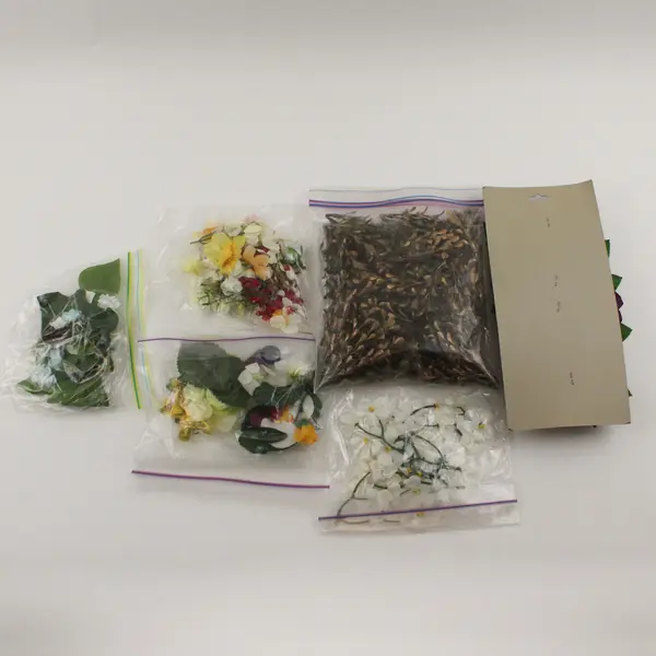 Mixed Lot of Artificial Flowers & Floral Accents for Craft Home Décor