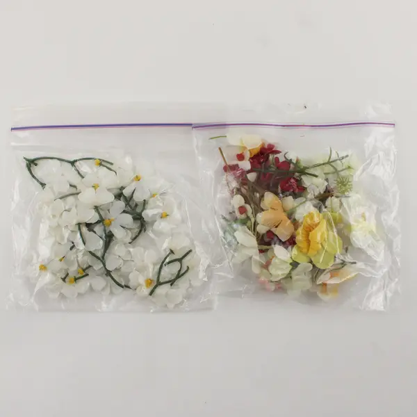 Mixed Lot of Artificial Flowers & Floral Accents for Craft Home Décor