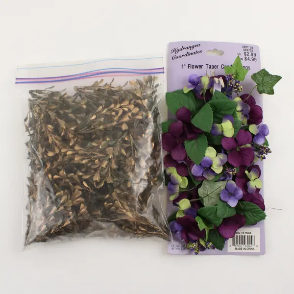Mixed Lot of Artificial Flowers & Floral Accents for Craft Home Décor