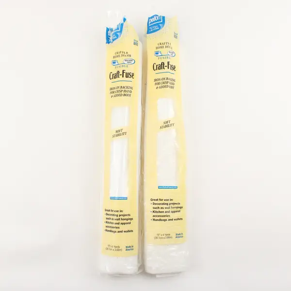 Lot of 2 Pellon 808 Craft Fuse Interfacing 15" x 4 yds - 1 New 1 Used