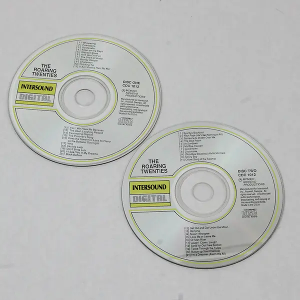 The Roaring Twenties Jazz Double Music CD, #CDC1012 