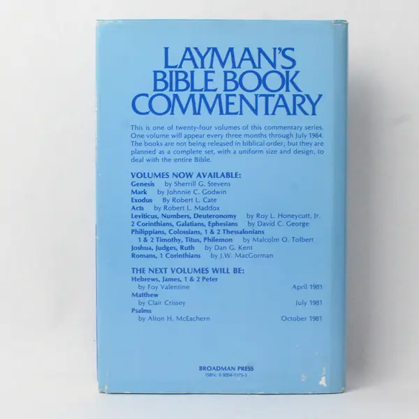 Vintage Layman's Bible Book Commentary Vol. 5 Joe O Lewis 1980 HC DJ 1st Ed Good