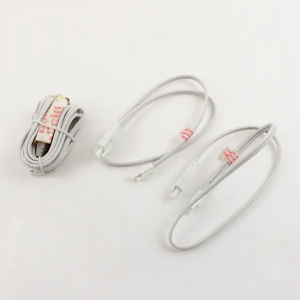 Lot of 3 LED Light Cords Main Cord + 2 x 12in Extenders, Used