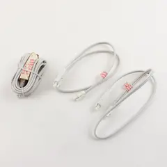 Lot of 3 LED Light Cords Main Cord + 2 x 12in Extenders, Used