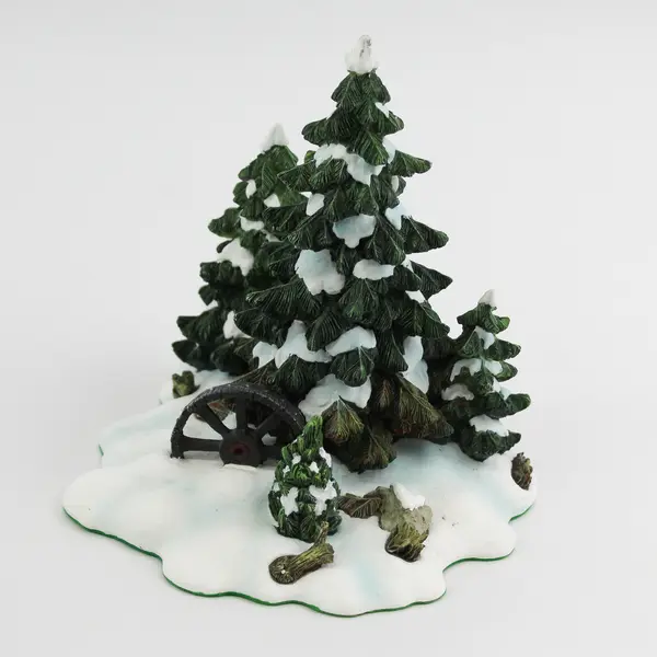 Dept 56 Snow Village Wagon Wheel Pine Grove #52617  Retired