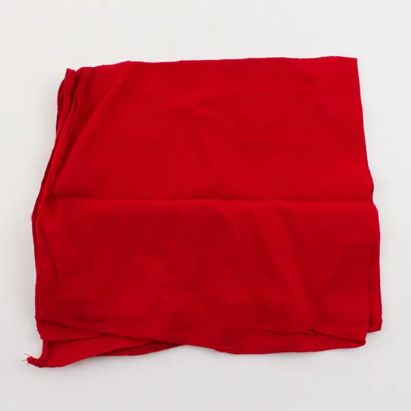 Mixed Lot of Red Linen Square Trim, Red Yarn & White Lace - Sewing