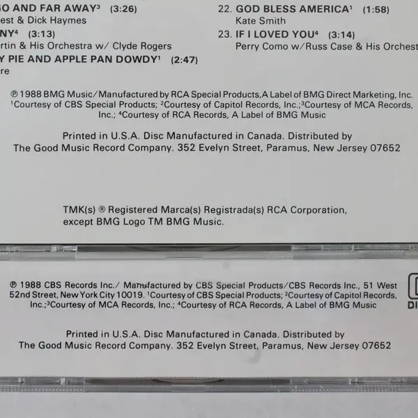 Homecoming 1945 2-CD Set 1988, #GMCD 800371 