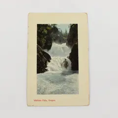Vintage Wallowa Falls Oregon Color Litho Postcard 1910s Portland Post Card Co
