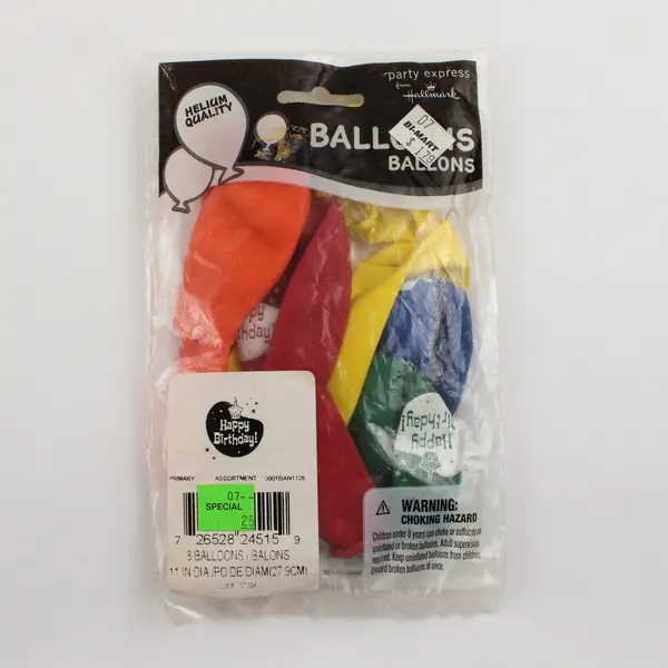 Mixed Lot of 5 Birthday Party Supplies Tablecloth Balloons Loot Bags Stencil