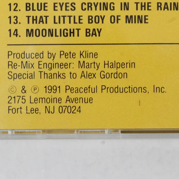 Gene Autry Live First Time Recordings from Melody Ranch Radio Show CD 1991, GAK 