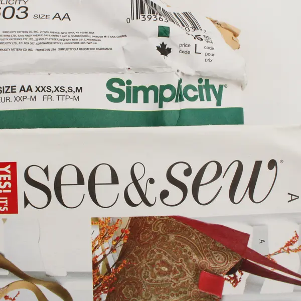 Lot of 2 Sewing Patterns Simplicity 2603 XXS-M & See & Sew B4271