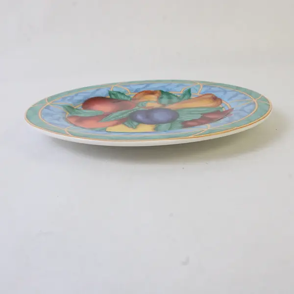 Lot Of 6 Victoria & Beale Forbidden Fruit Patterned Ceramic Salad Plates 7.75"