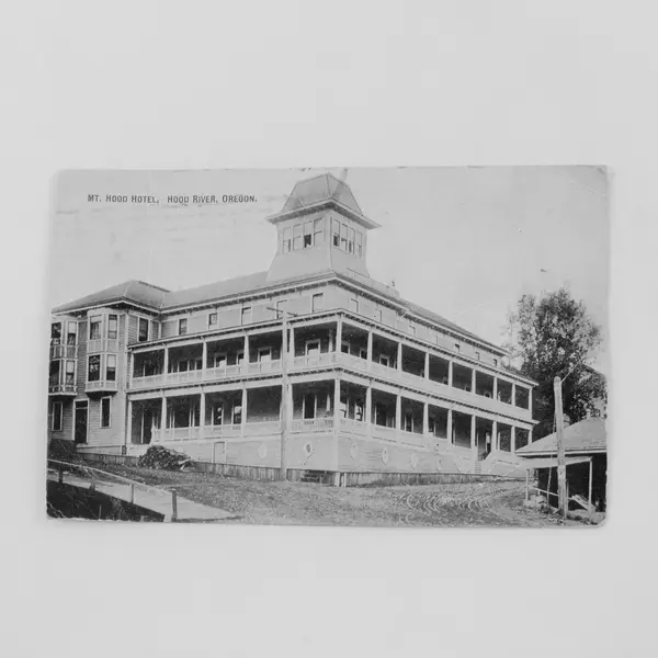 Vintage Mt Hood Hotel Hood River Oregon Litho Postcard 1910