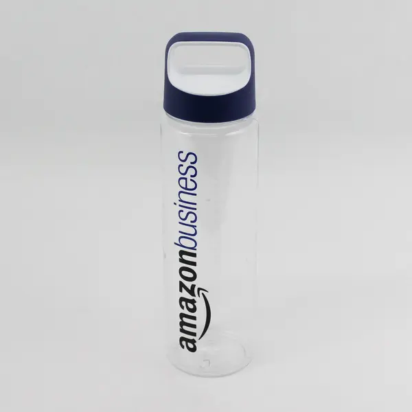 Amazon Business 27oz Clear Water Bottle Wide Mouth Leak-Resistant