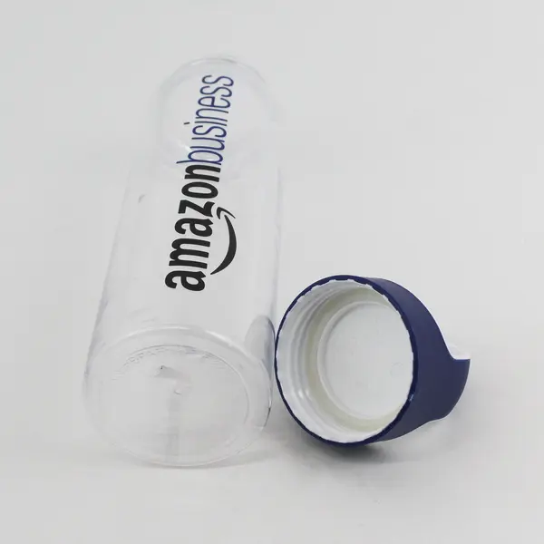 Amazon Business 27oz Clear Water Bottle Wide Mouth Leak-Resistant