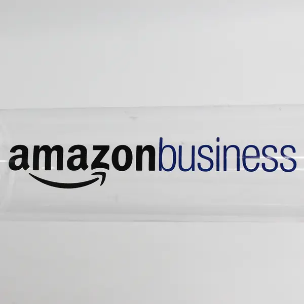Amazon Business 27oz Clear Water Bottle Wide Mouth Leak-Resistant