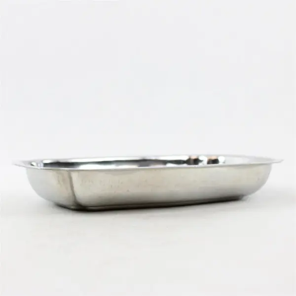 Lot of 2 Vintage Unbranded INOX 18/10 Stainless Steel Small Bowls 8x5 - FLAWED