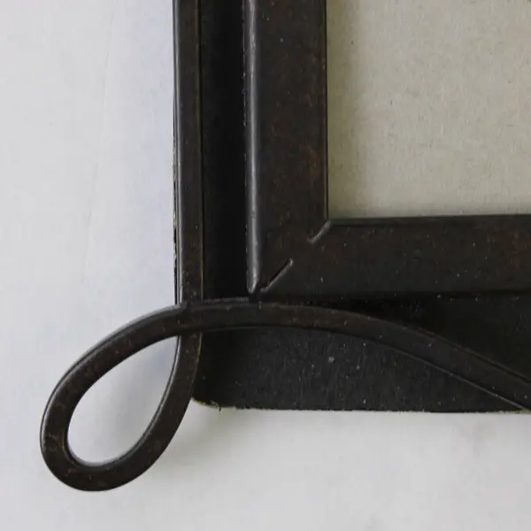 Vintage Metal Scroll Design Easel Stand Photo Frame, 7"x8.8"