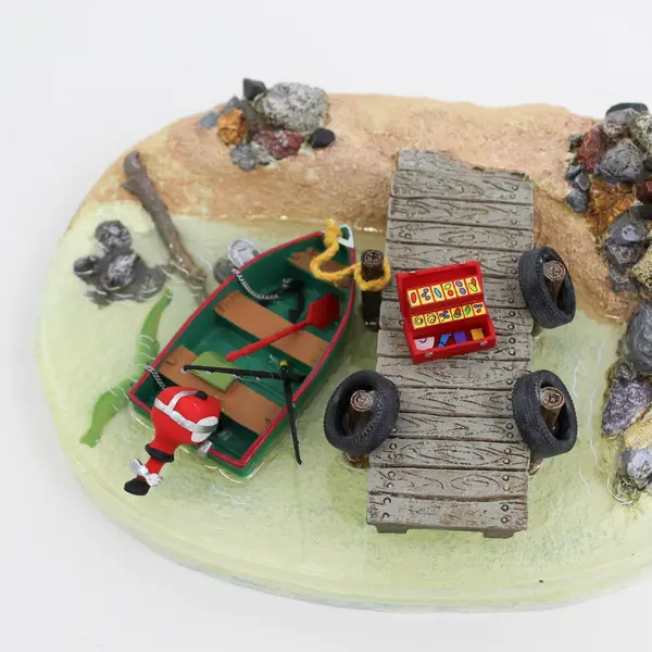 Dept 56 Fishing At Trout Lake Village Accessories Figurine #53110  Retired