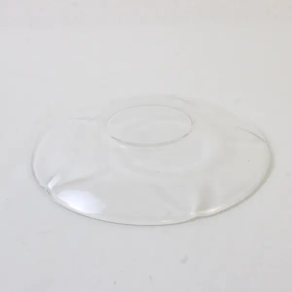 Lot Of 4 Duralex France Unknown Pattern Clear Glass Tea Cup Saucers 5.75"