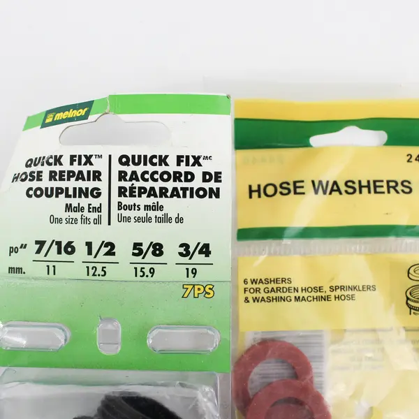 Lot of 2 Hose Repair Parts Hose Coupling & Washers - New