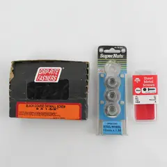 Mixed Lot of Screws & Nuts Black Drywall Sheet Metal Wheel Nuts Used