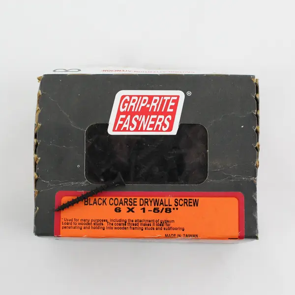 Mixed Lot of Screws & Nuts Black Drywall Sheet Metal Wheel Nuts Used