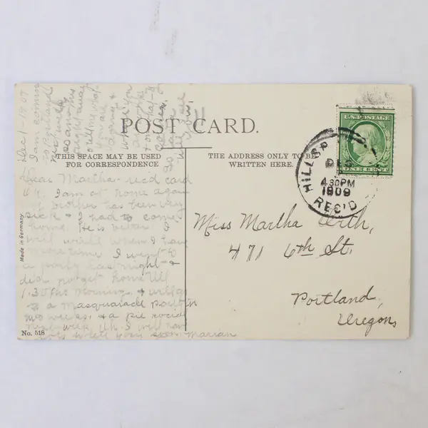 Lot Of 2 Columbia River Oregon Color Litho Postcards 1909 Rooster Rock Cape Horn