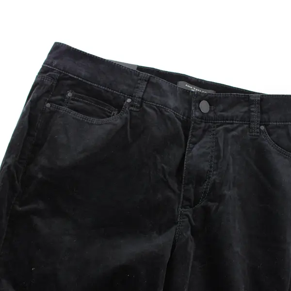 NWT Ann Taylor Women's 12 Petite Black Velvet Modern Fit Skinny Jeans