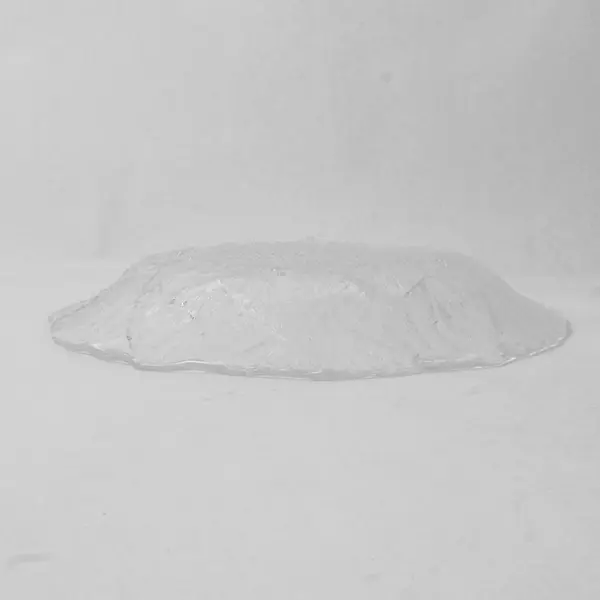 Unbranded Sunflower Pattern Clear Glass Molded Plate/Platter 11" Diameter