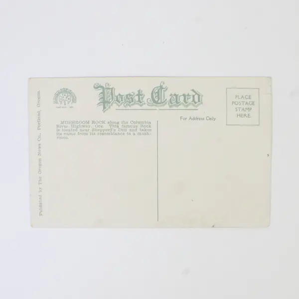Lot Of 2 Columbia River Highway Oregon Litho Postcards Mushroom Rock Mitchell Pt