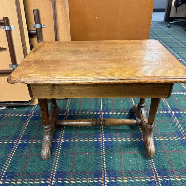 Vintage Louis XIV Style Oak Side Table With Drawer- Local Pickup Only