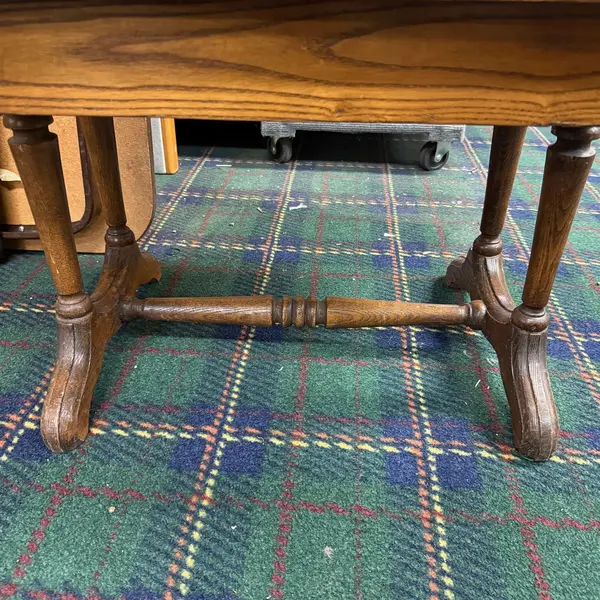Vintage Louis XIV Style Oak Side Table With Drawer- Local Pickup Only