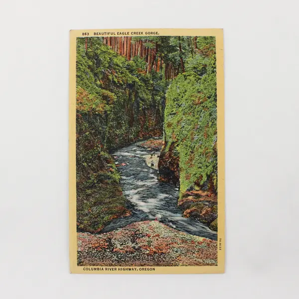 Lot Of 3 Columbia Gorge Oregon Waterfall Postcards Multnomah Eagle Creek Oneonta
