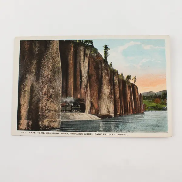 Lot Of 3 Columbia River Gorge Oregon Color Litho Postcards Steamboats Trains