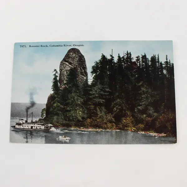 Lot Of 3 Columbia River Gorge Oregon Color Litho Postcards Steamboats Trains