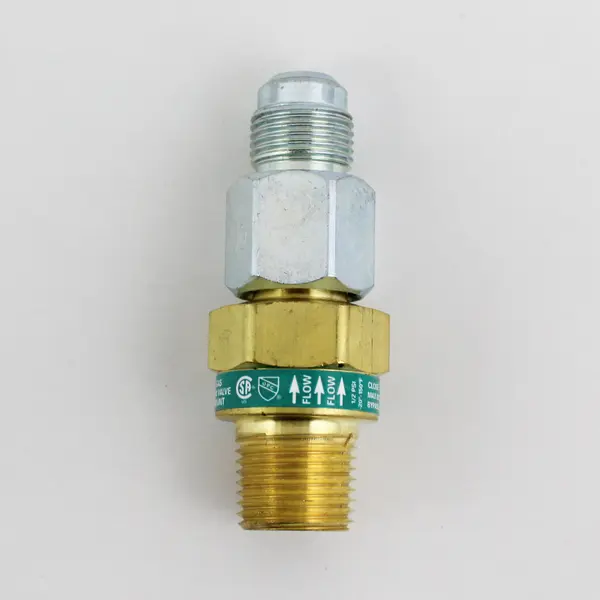 New Brass Excess Flow Valve Adapter for Natural Gas Series 1540 Inline