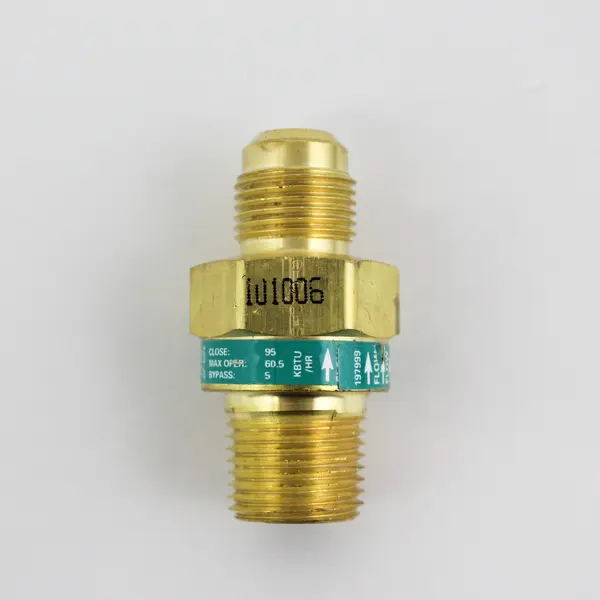 New Brass Excess Flow Valve Adapter for Natural Gas Series 1540 Inline