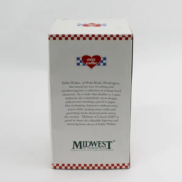 Eddie Walker Midwest Of Cannon Falls Blown Glass Angel Ornament W/Box