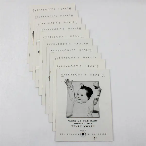 Lot Of 10 Everybody's Health Magazine Care Of Baby Months 3-12 Dr Bundesen 1941