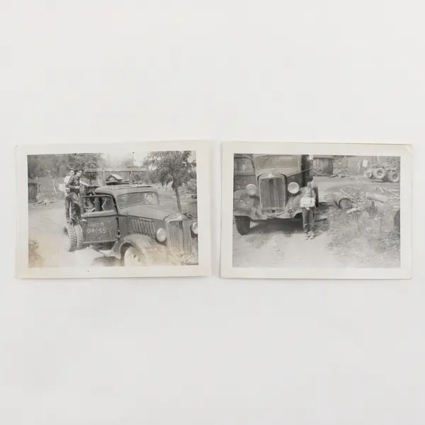 Lot Of 4 Vintage REO Speed Wagon Logging Truck Photos Pacific Northwest 1950s