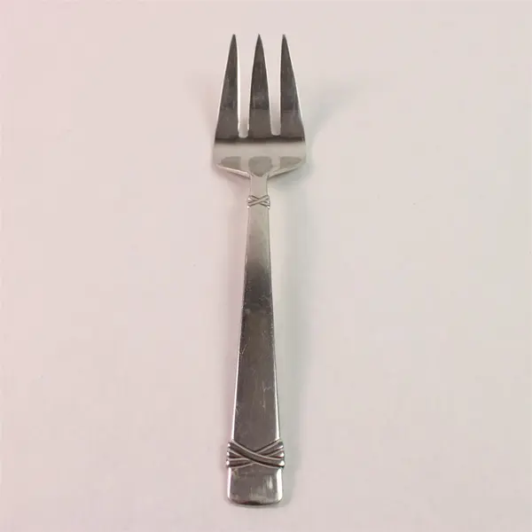 Lot Of 2 Reed & Barton Fanfare (Stainless) Flatware Cold Meat Serving Fork 8.75"