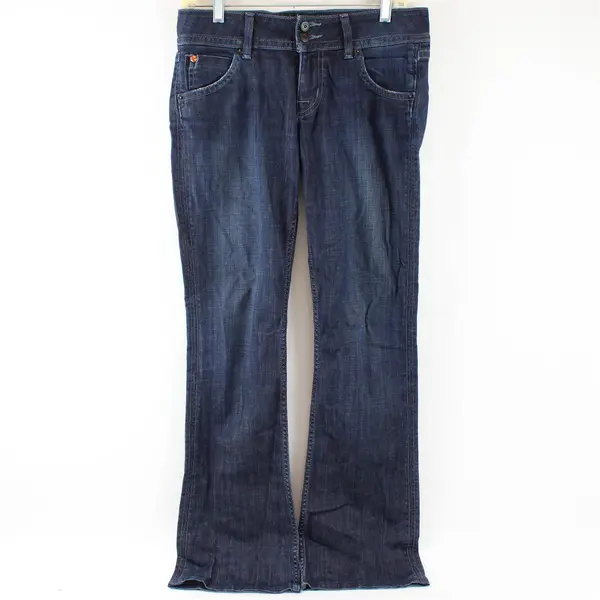 Hudson Women's 28 Dark Wash Low Rise Boot Cut Denim Jeans Y2K