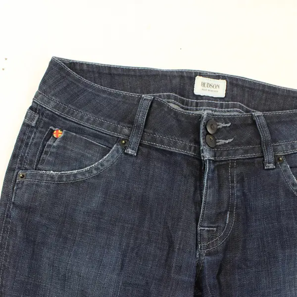 Hudson Women's 28 Dark Wash Low Rise Boot Cut Denim Jeans Y2K