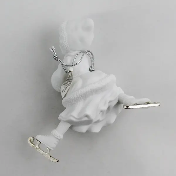 2000 Dept 56 Silhouette Treasures Christmas Skater 78633 Porcelain Ornament  NIB
